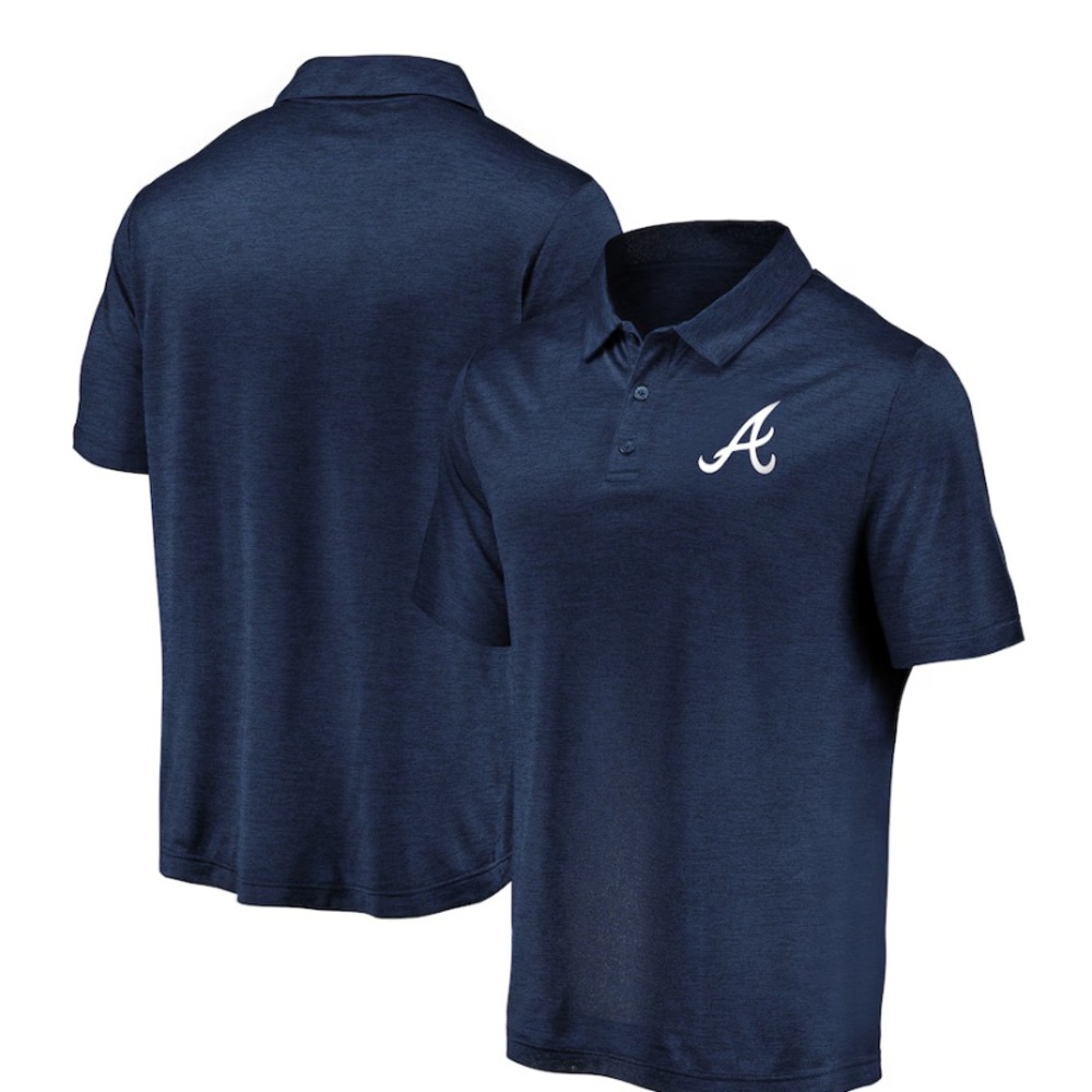 Atlanta Braves Fanatics Iconic Primary Logo Lightweight Polo